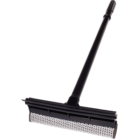 Unger Squeegee, Plastic, Scrubber, 24" Handle, Black, PK 20 UNGAUSQ0CT